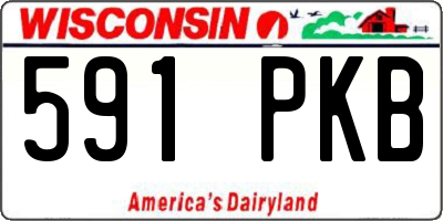 WI license plate 591PKB