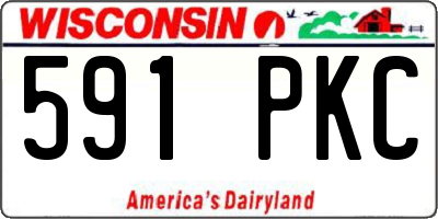 WI license plate 591PKC