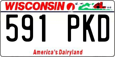 WI license plate 591PKD