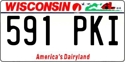 WI license plate 591PKI