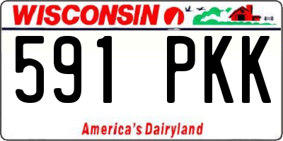 WI license plate 591PKK