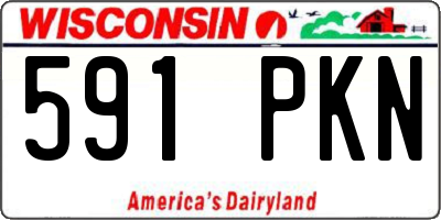 WI license plate 591PKN