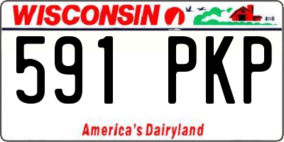 WI license plate 591PKP