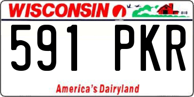 WI license plate 591PKR