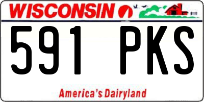 WI license plate 591PKS