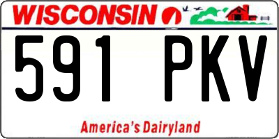 WI license plate 591PKV