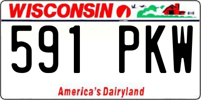 WI license plate 591PKW