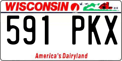 WI license plate 591PKX