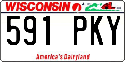 WI license plate 591PKY