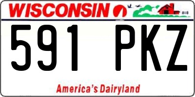 WI license plate 591PKZ