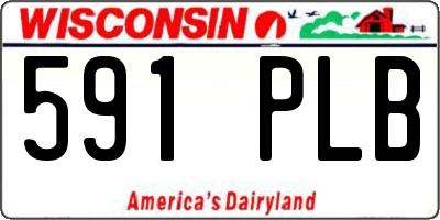 WI license plate 591PLB