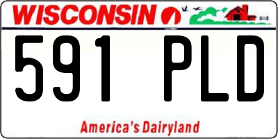 WI license plate 591PLD