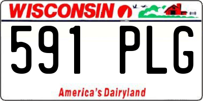 WI license plate 591PLG