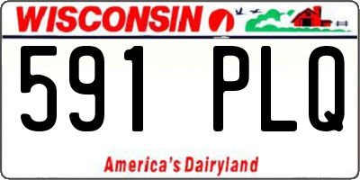 WI license plate 591PLQ