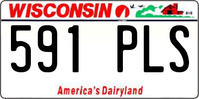 WI license plate 591PLS