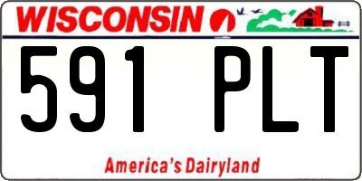 WI license plate 591PLT