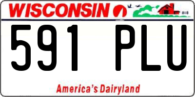 WI license plate 591PLU