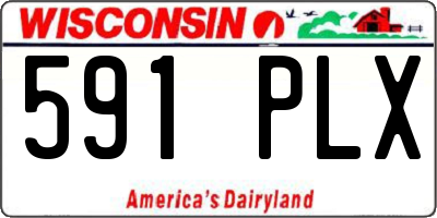 WI license plate 591PLX