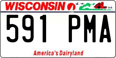 WI license plate 591PMA