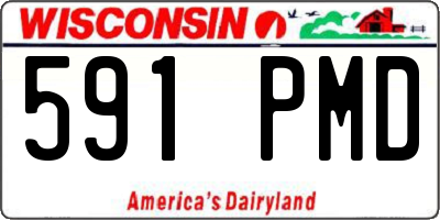 WI license plate 591PMD