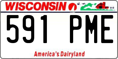 WI license plate 591PME