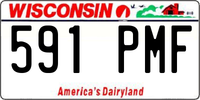 WI license plate 591PMF