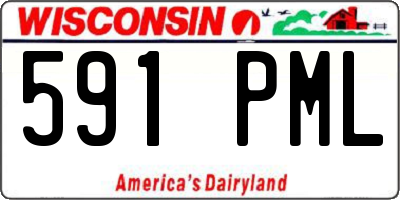 WI license plate 591PML