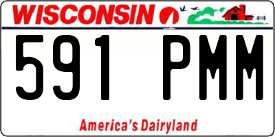 WI license plate 591PMM