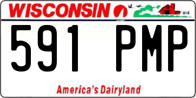 WI license plate 591PMP