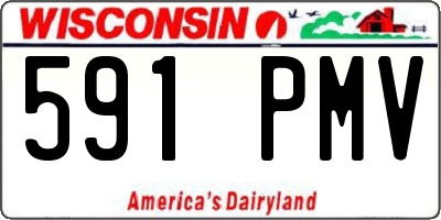 WI license plate 591PMV