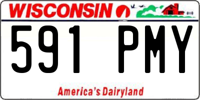WI license plate 591PMY