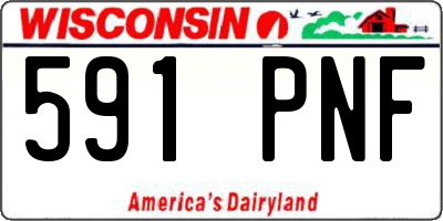 WI license plate 591PNF