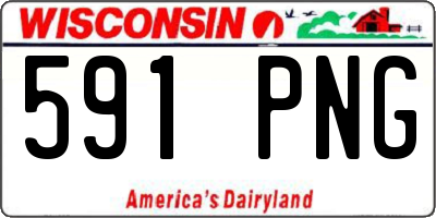 WI license plate 591PNG