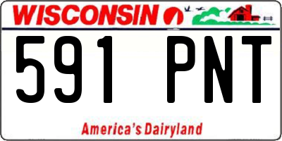 WI license plate 591PNT