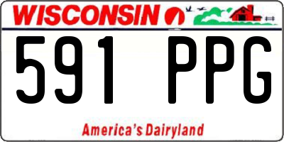 WI license plate 591PPG