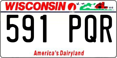 WI license plate 591PQR