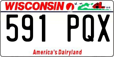 WI license plate 591PQX