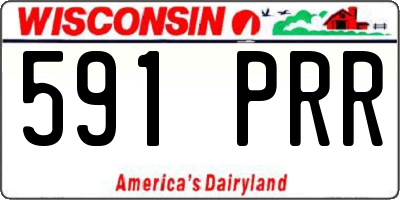 WI license plate 591PRR
