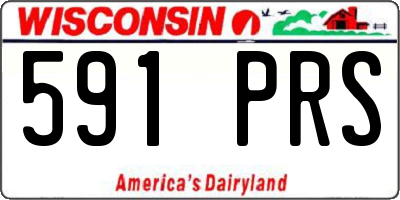 WI license plate 591PRS