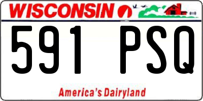 WI license plate 591PSQ