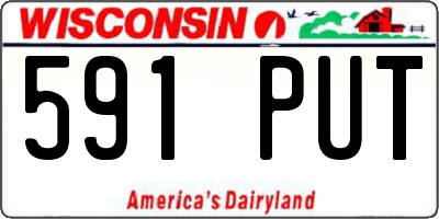 WI license plate 591PUT