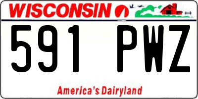 WI license plate 591PWZ