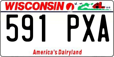 WI license plate 591PXA