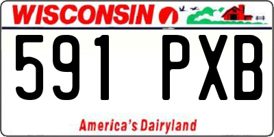 WI license plate 591PXB