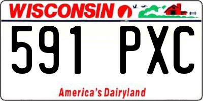 WI license plate 591PXC