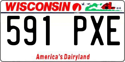 WI license plate 591PXE