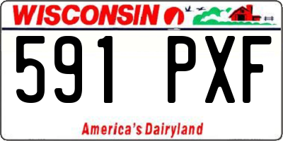 WI license plate 591PXF