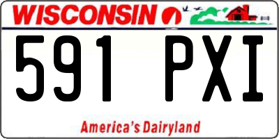 WI license plate 591PXI