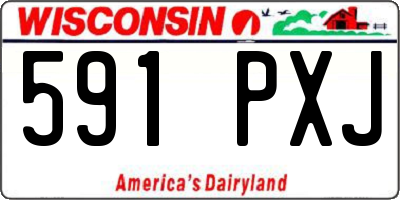 WI license plate 591PXJ