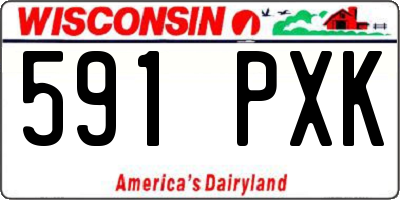 WI license plate 591PXK